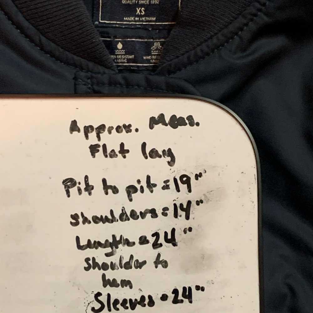Abercrombie & Fitch Jacket Womens Small Blue Navy Full Zip Bomber Ladies Casual - Picture 9 of 9